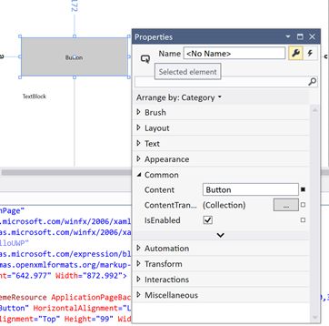UWP Controls Properties